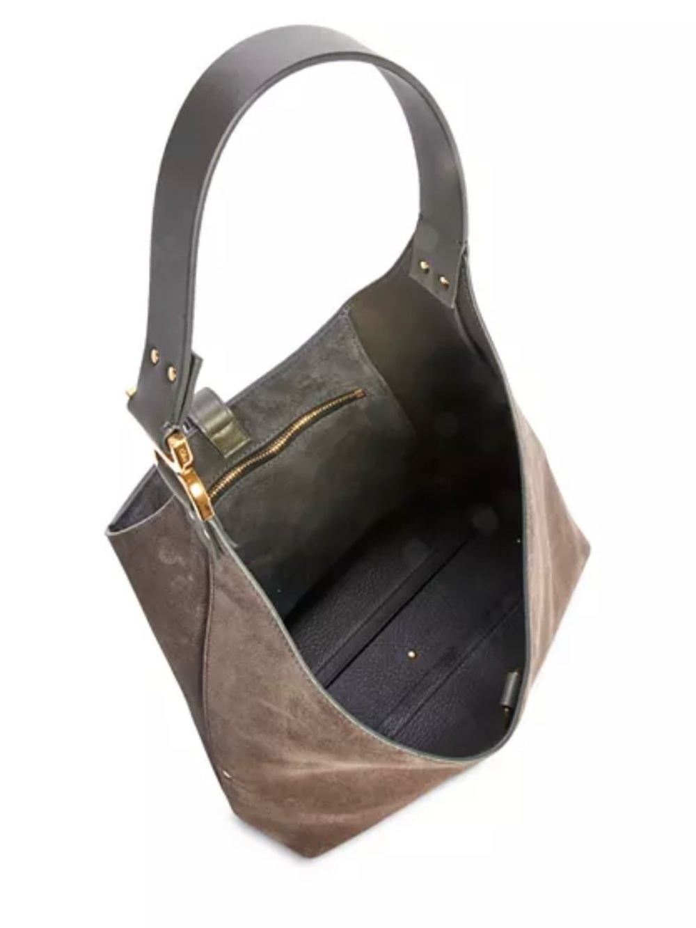 LIKE NEW Chloé Marcie Suede Hobo Bag in flannel grey - Picture 4 of 8